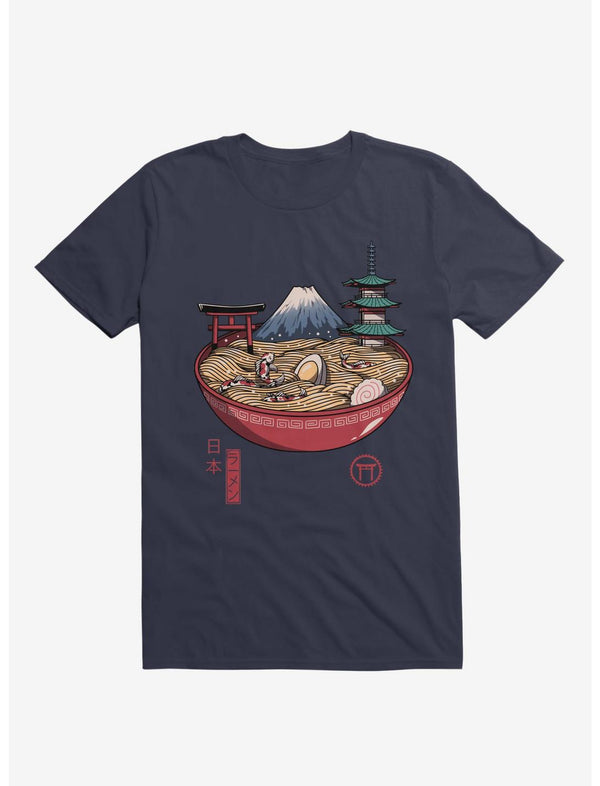 A Japanese Ramen Navy Blue T-Shirt