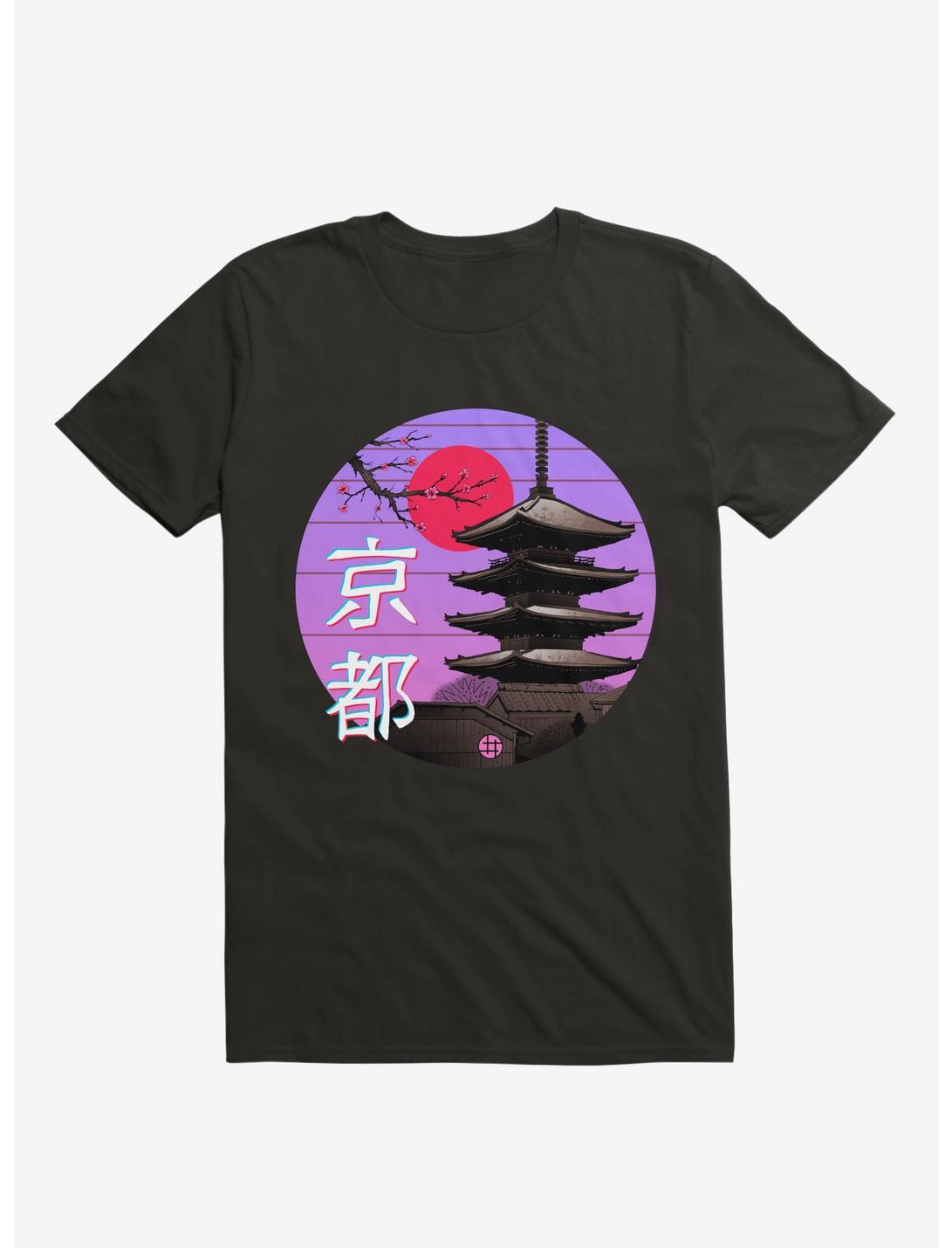 T-shirt noir Vague de Kyoto