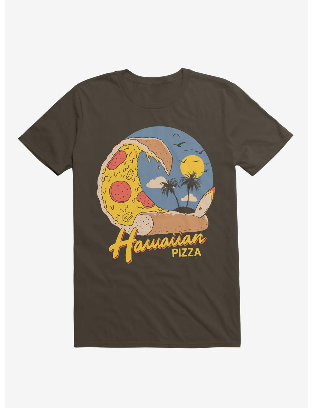 Hawaiian Pizza Brown T-Shirt