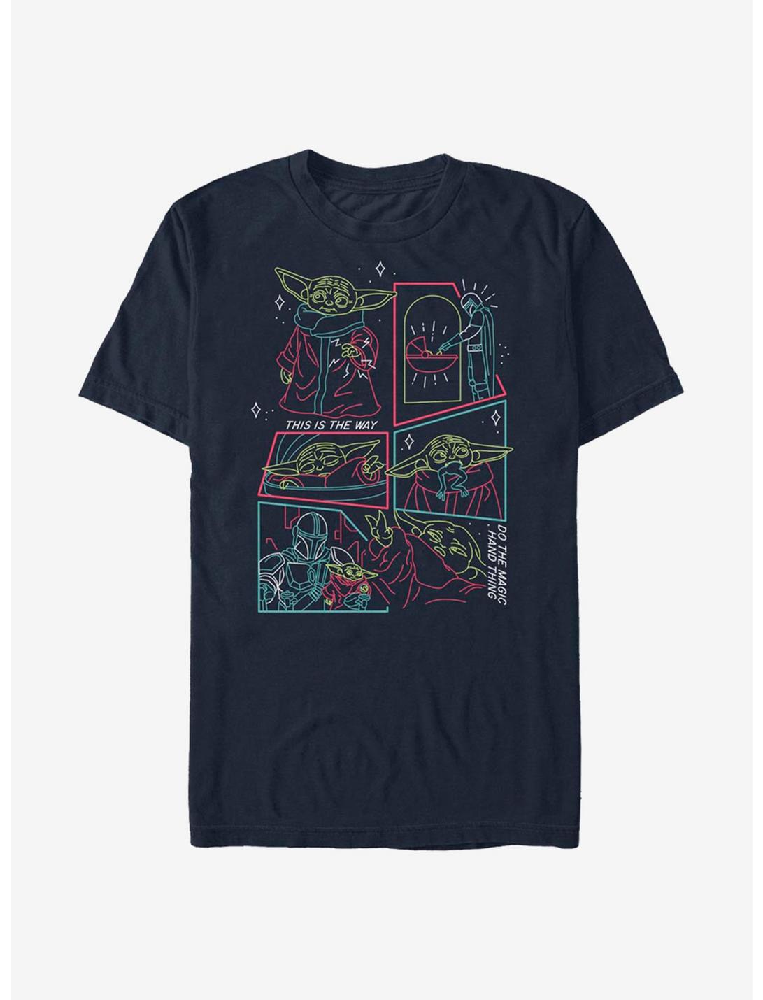 Star Wars The Mandalorian Line Scenes T-Shirt
