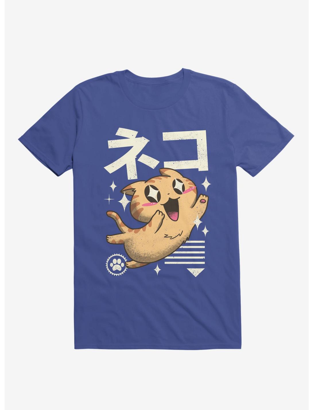 Kawaii Feline Royal Blue T-Shirt