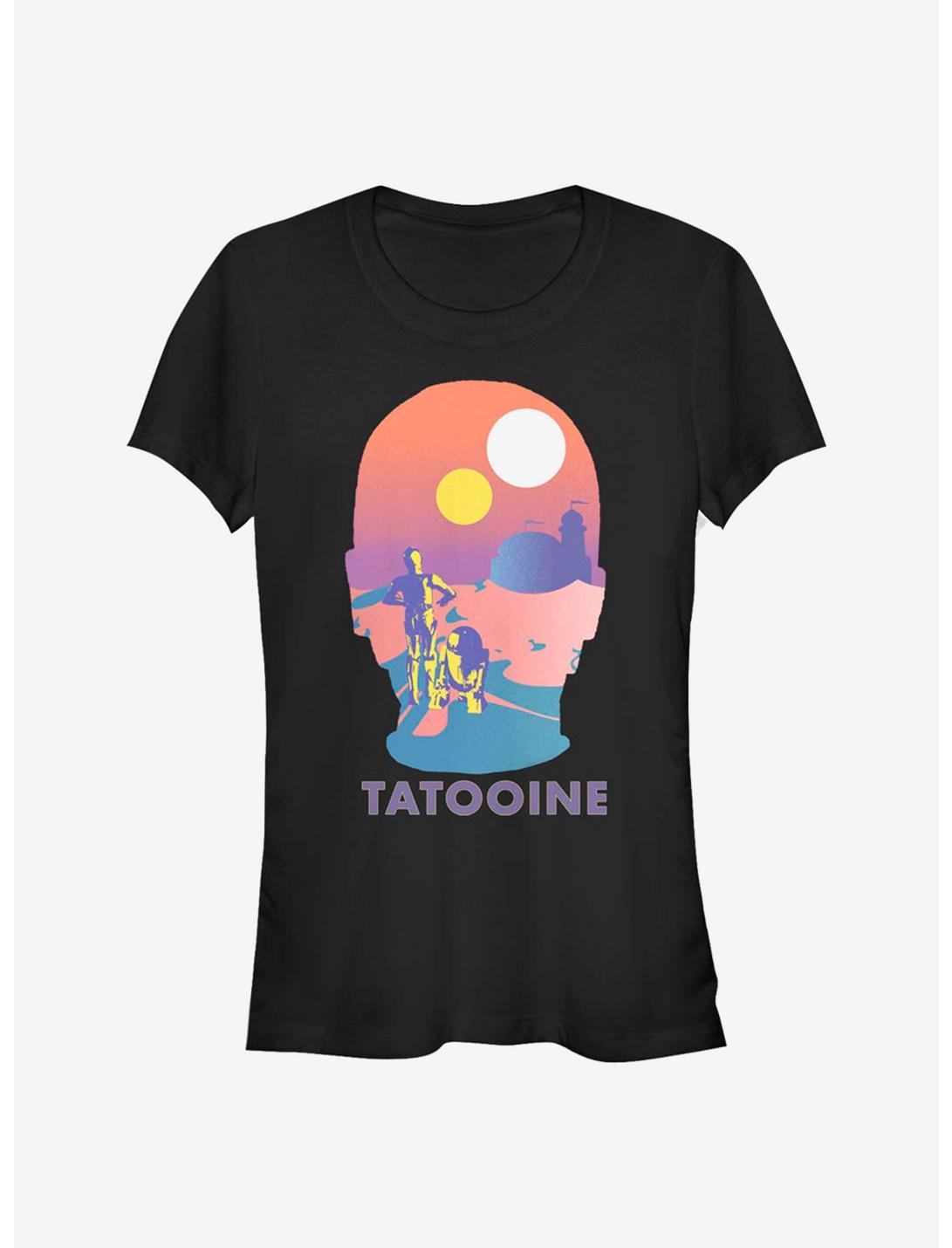 Star Wars Tatooine Silhouette Girls T-Shirt