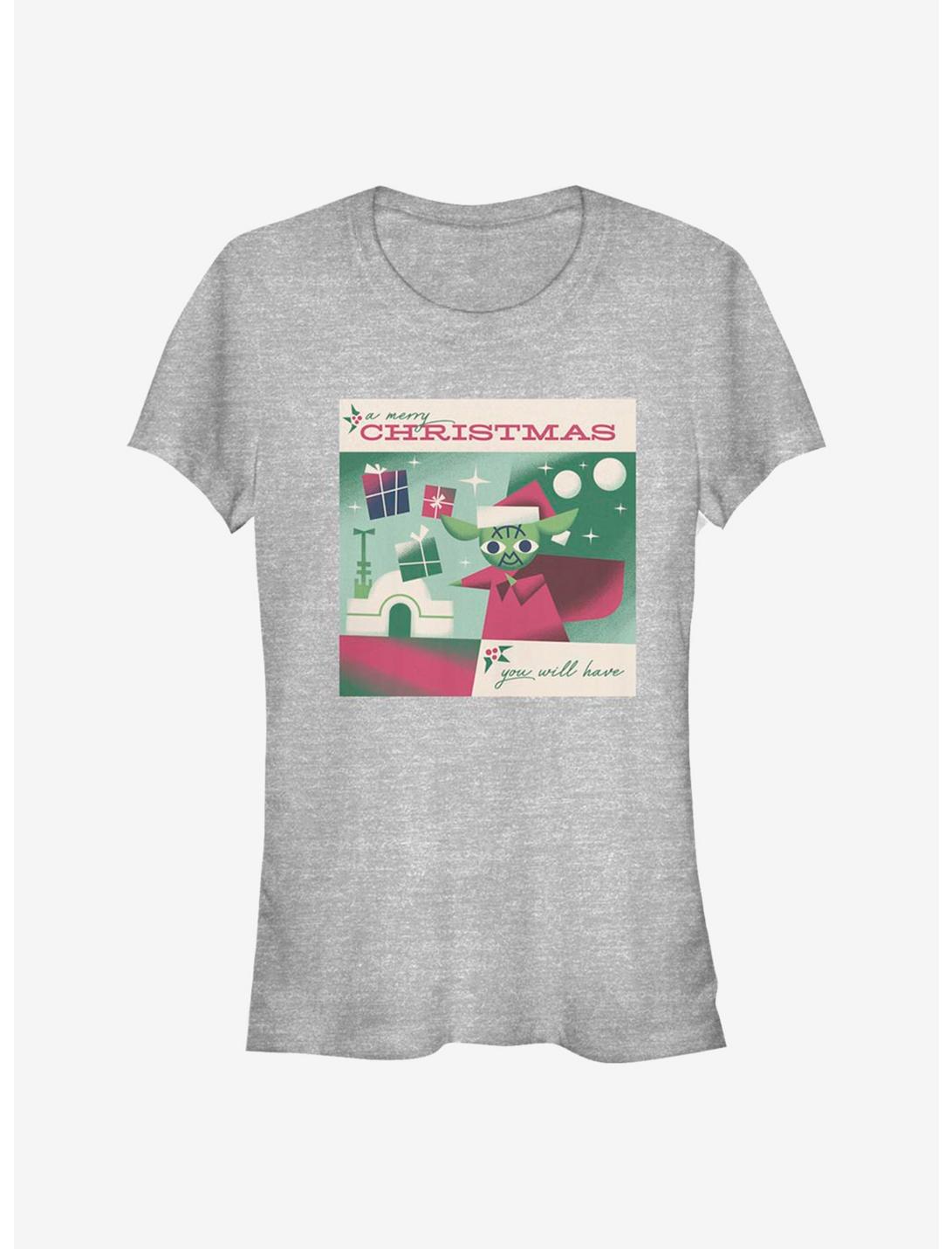 T-shirt Noël Joyeux Yoda Star Wars Fille