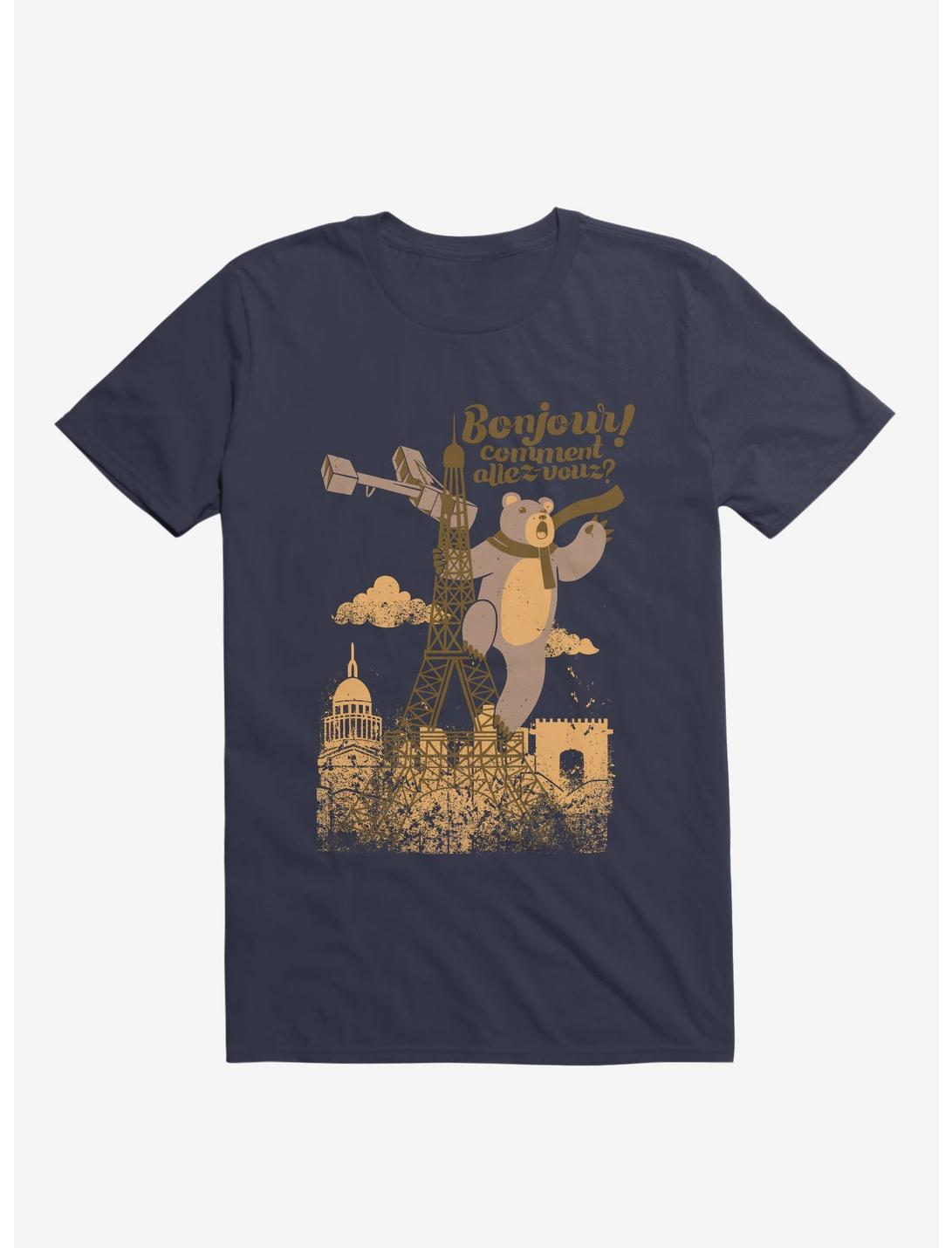 T-shirt Tour Eiffel Roi Kong Ours Paris
