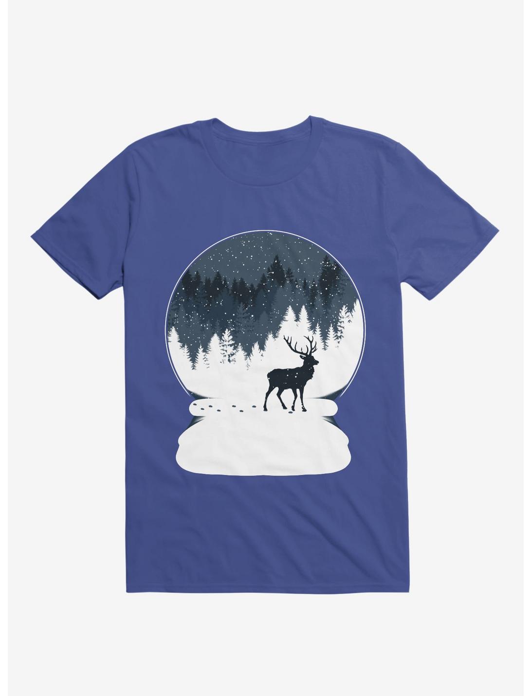 T-shirt bleu roi Boule à Neige
