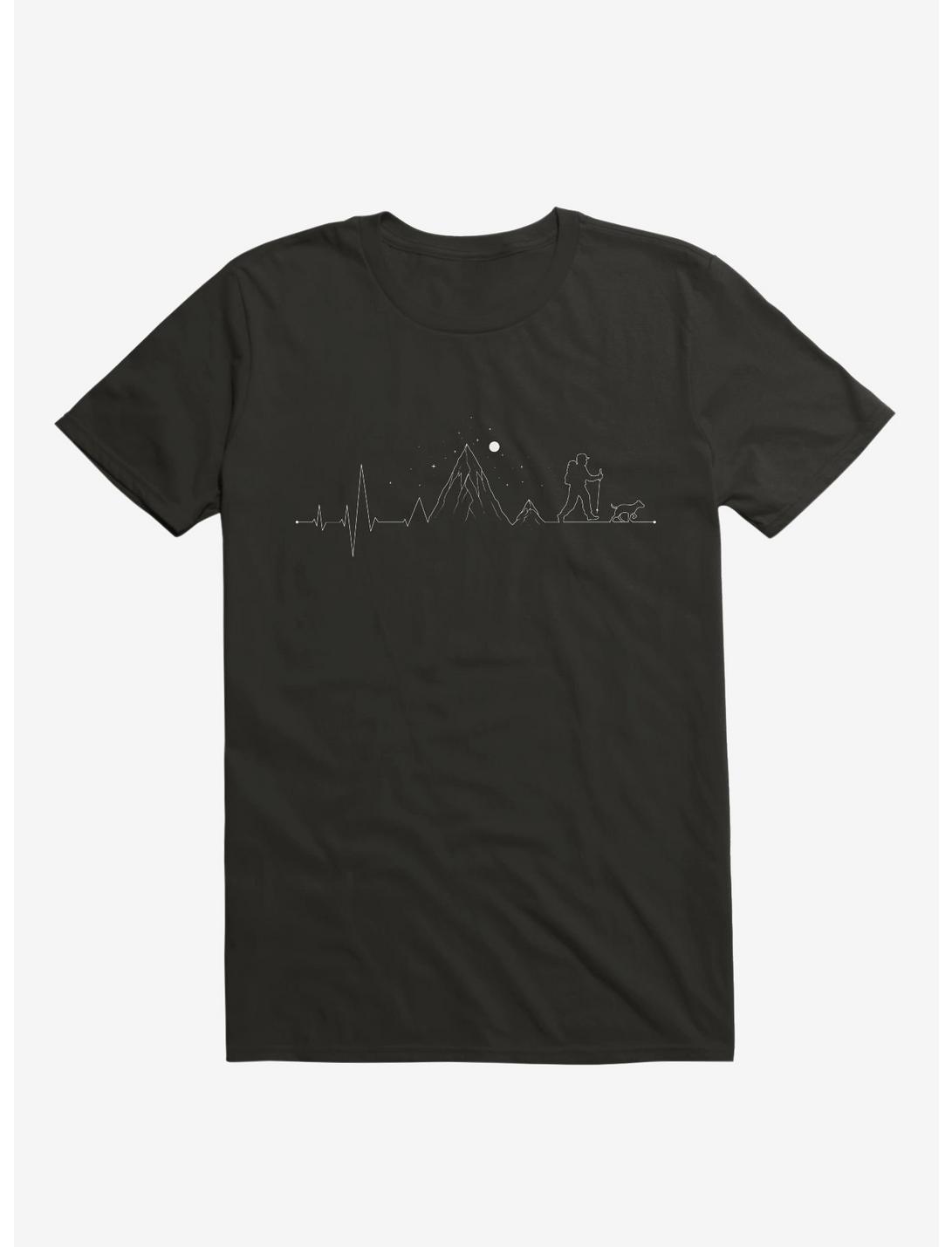 Hiking Heartbeat Mountain Lifestyle T-Shirt