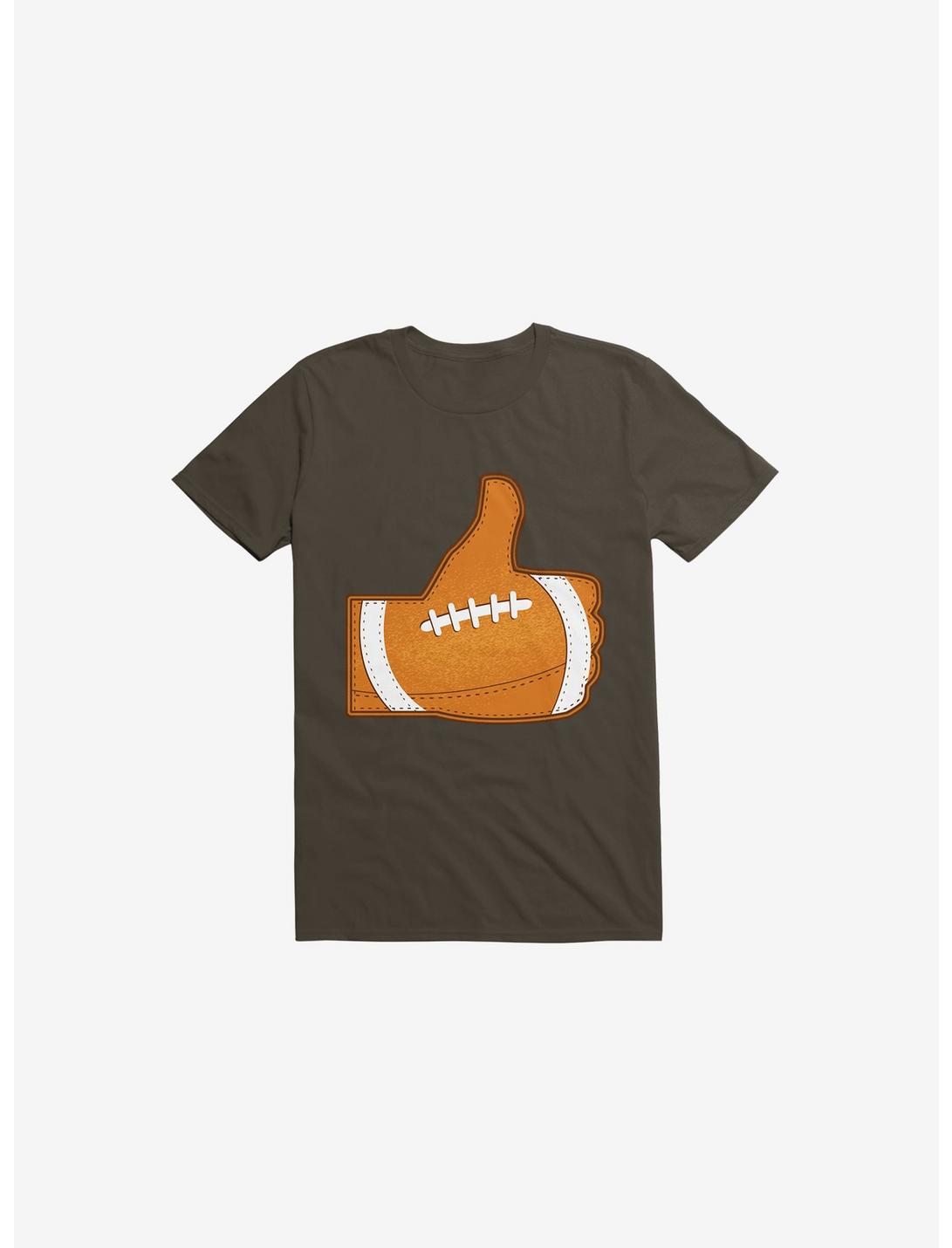 I Love Football 2.0 Brown T-Shirt