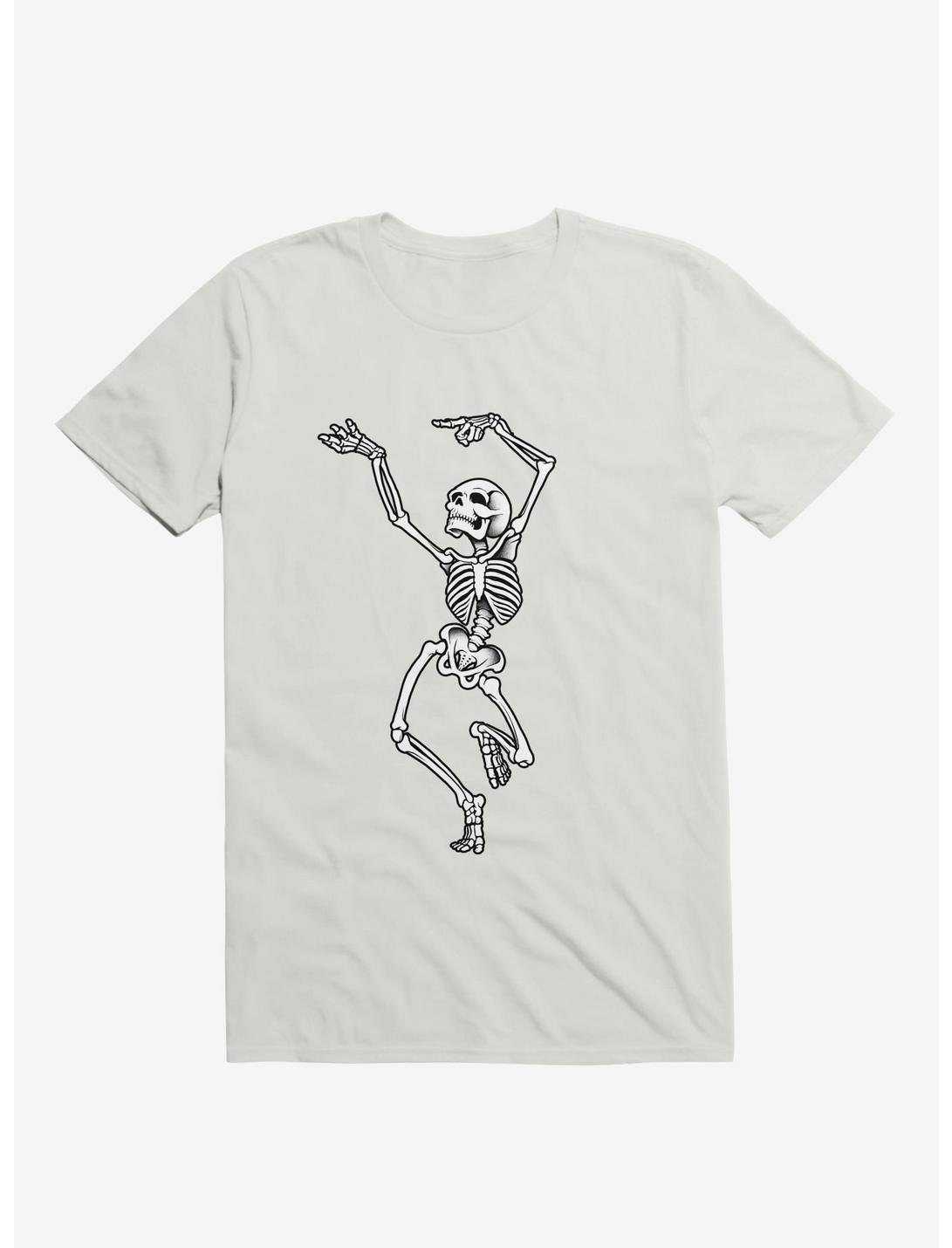 Dancing Skeleton White T-Shirt