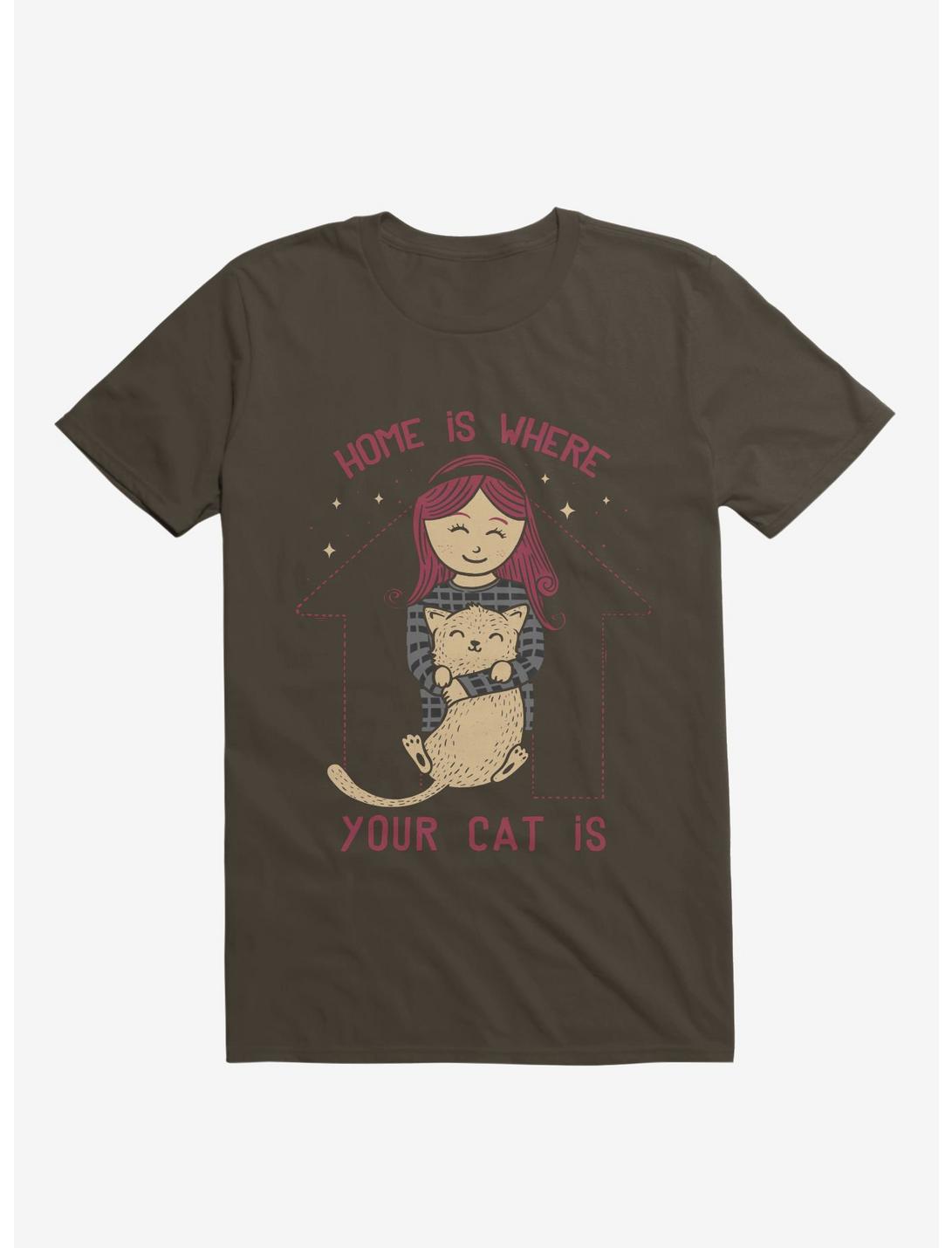 Home Is Where Your Cat Is T-Shirt