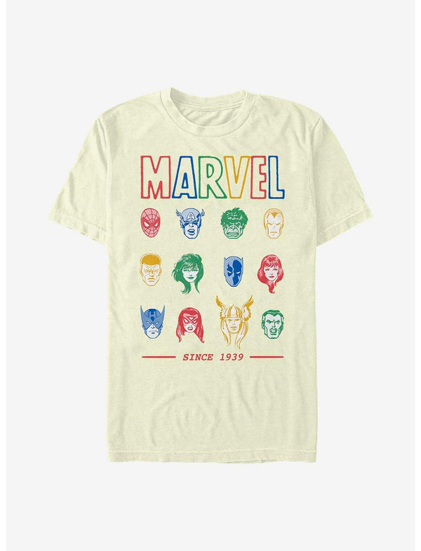 Marvel Avengers Primary Faces T-Shirt
