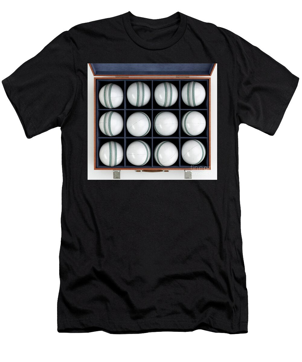 16 Cricket Balls in Display Box Allan Swart T-Shirt