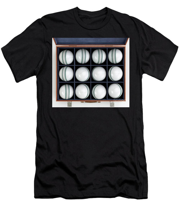 16 Cricket Balls in Display Box Allan Swart T-Shirt