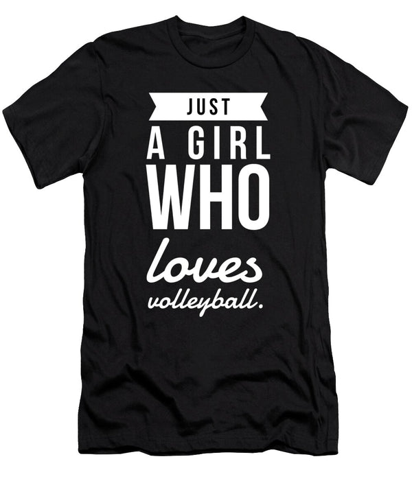 16 Just a Girl Who Loves Volleyball Organicfoodempire T-Shirt