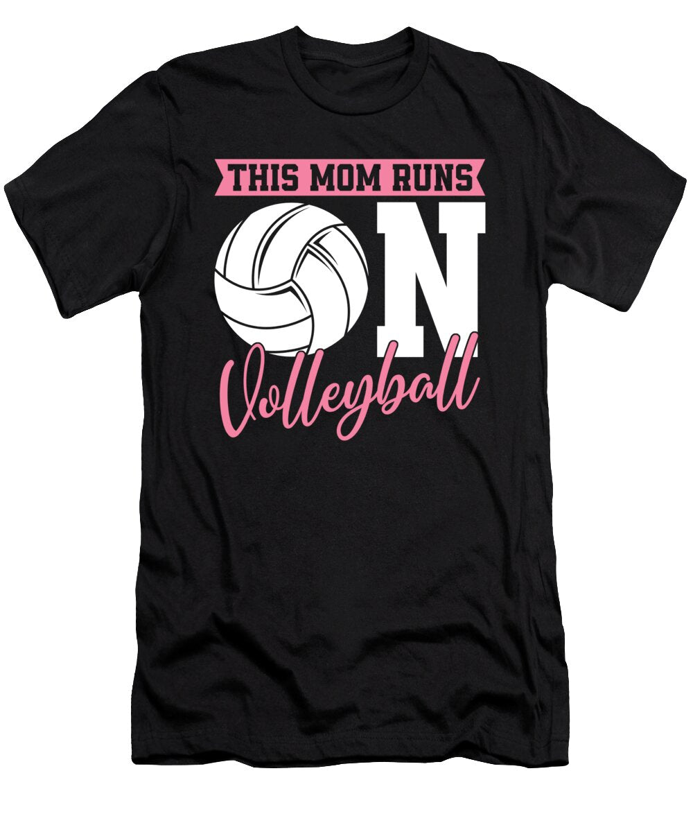 16 Volleyball Beach Vball Volleyball Mom Crazy Squirrel T-Shirt