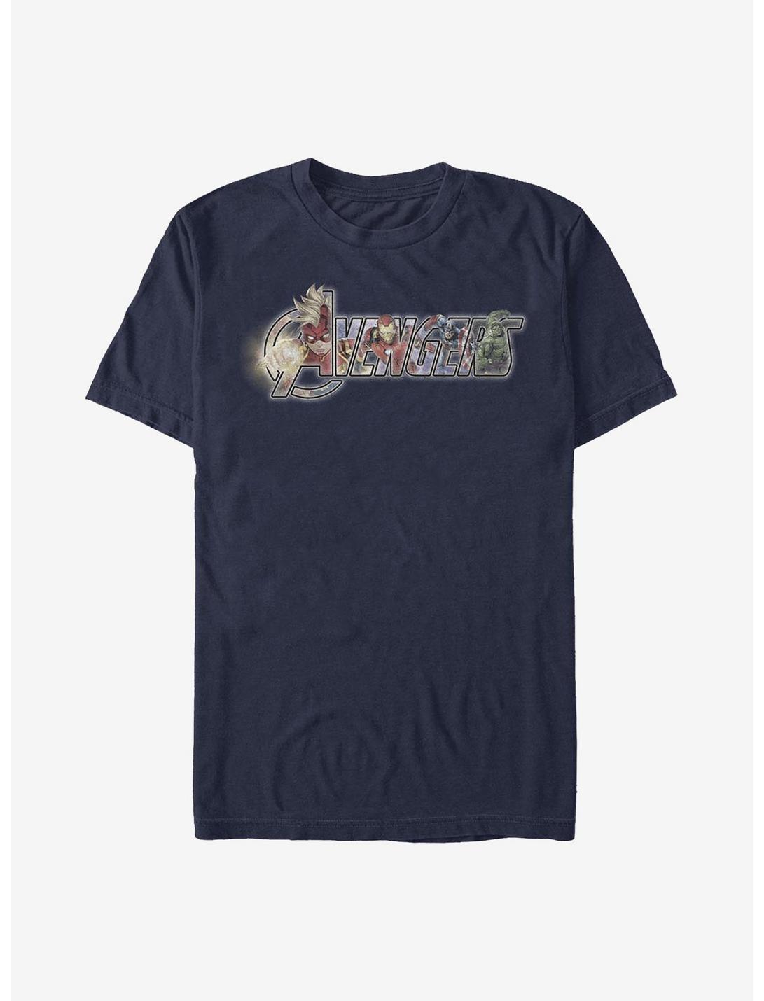 Marvel Avengers Hero Fill Logo T-Shirt
