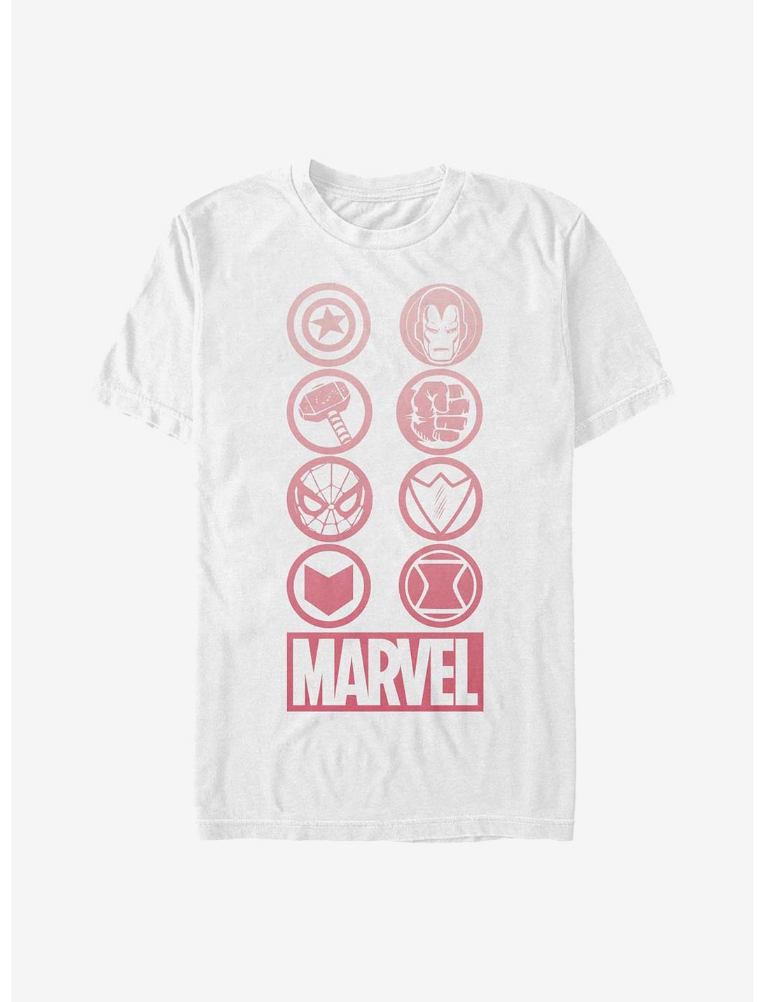 Marvel Avengers Gradient Icons T-Shirt