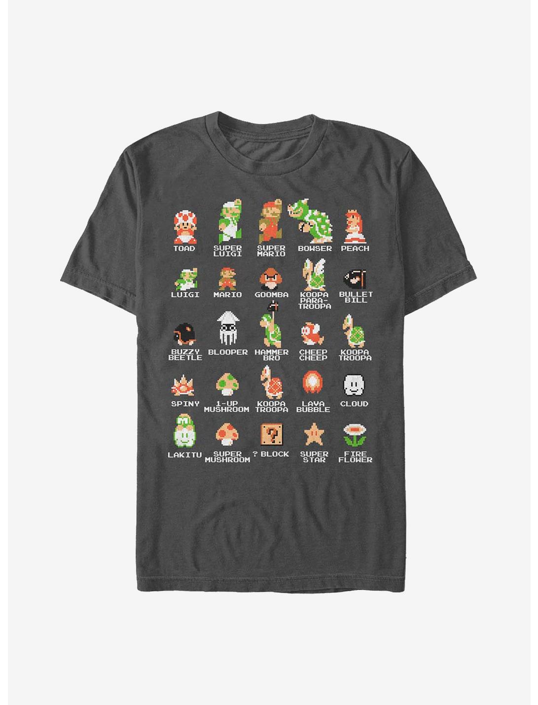 Nintendo Mario Pixel Cast T-Shirt