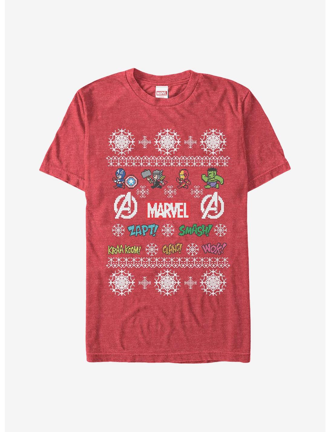 Marvel Avengers Pixel Holiday T-Shirt