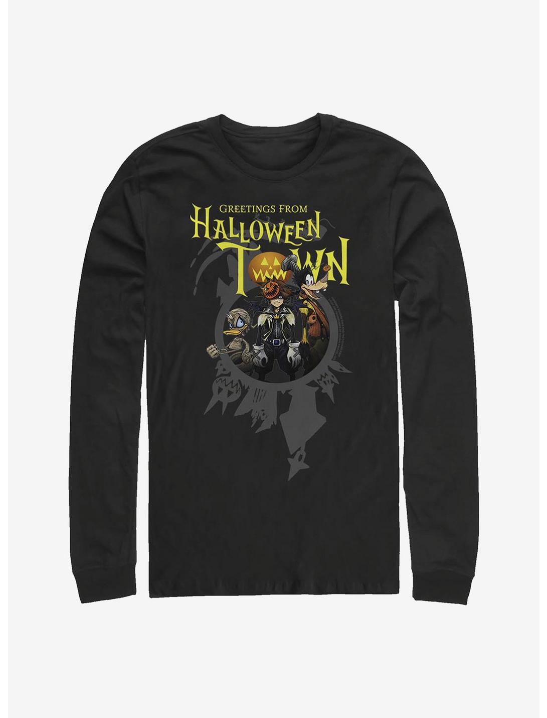 Disney Kingdom Hearts Greetings Halloween Town Long-Sleeve T-Shirt