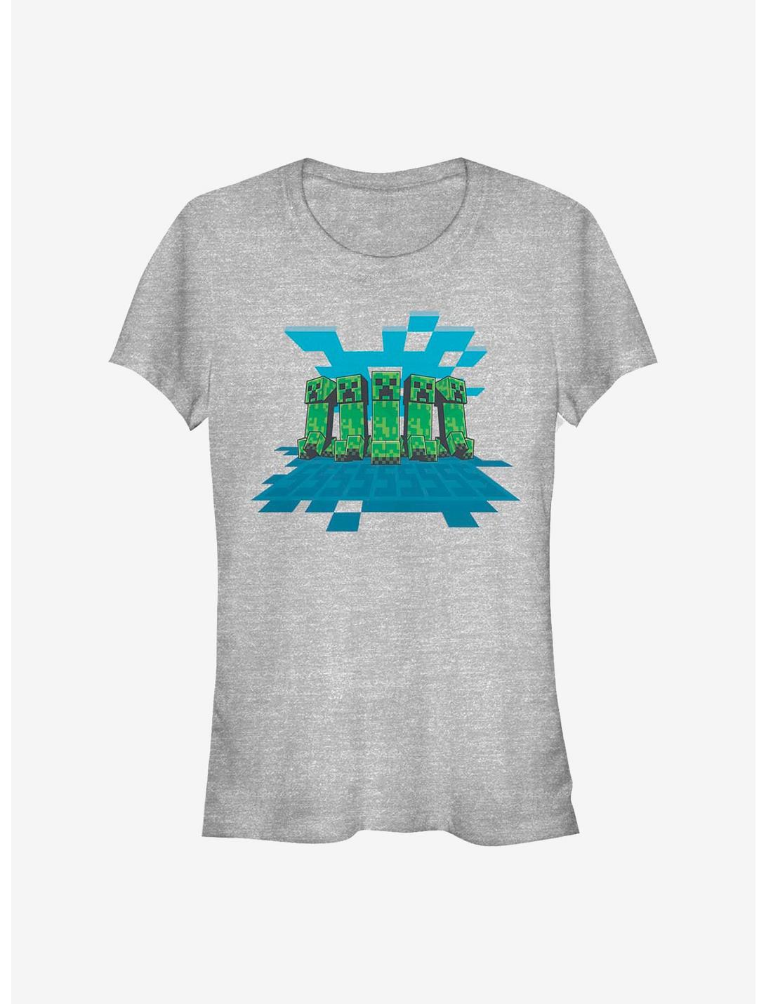 Minecraft Creeper Mob Girls T-Shirt