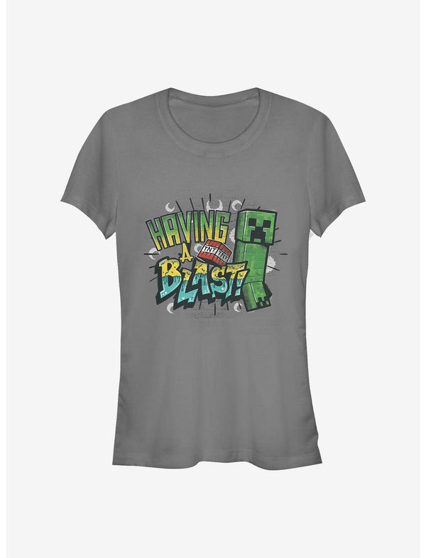 Minecraft Having A Blast Girls T-Shirt