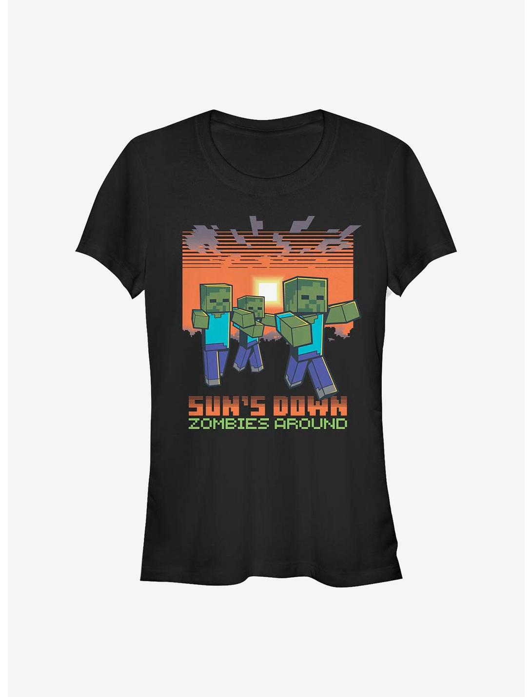 Minecraft Sun's Down Zombies Around Girls T-Shirt
