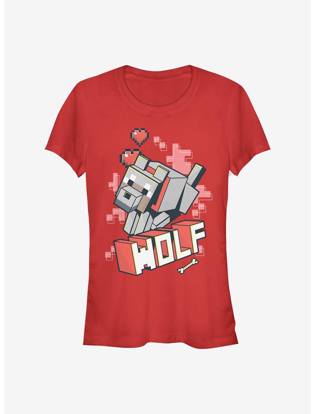 Minecraft Wolf Hero Girls T-Shirt