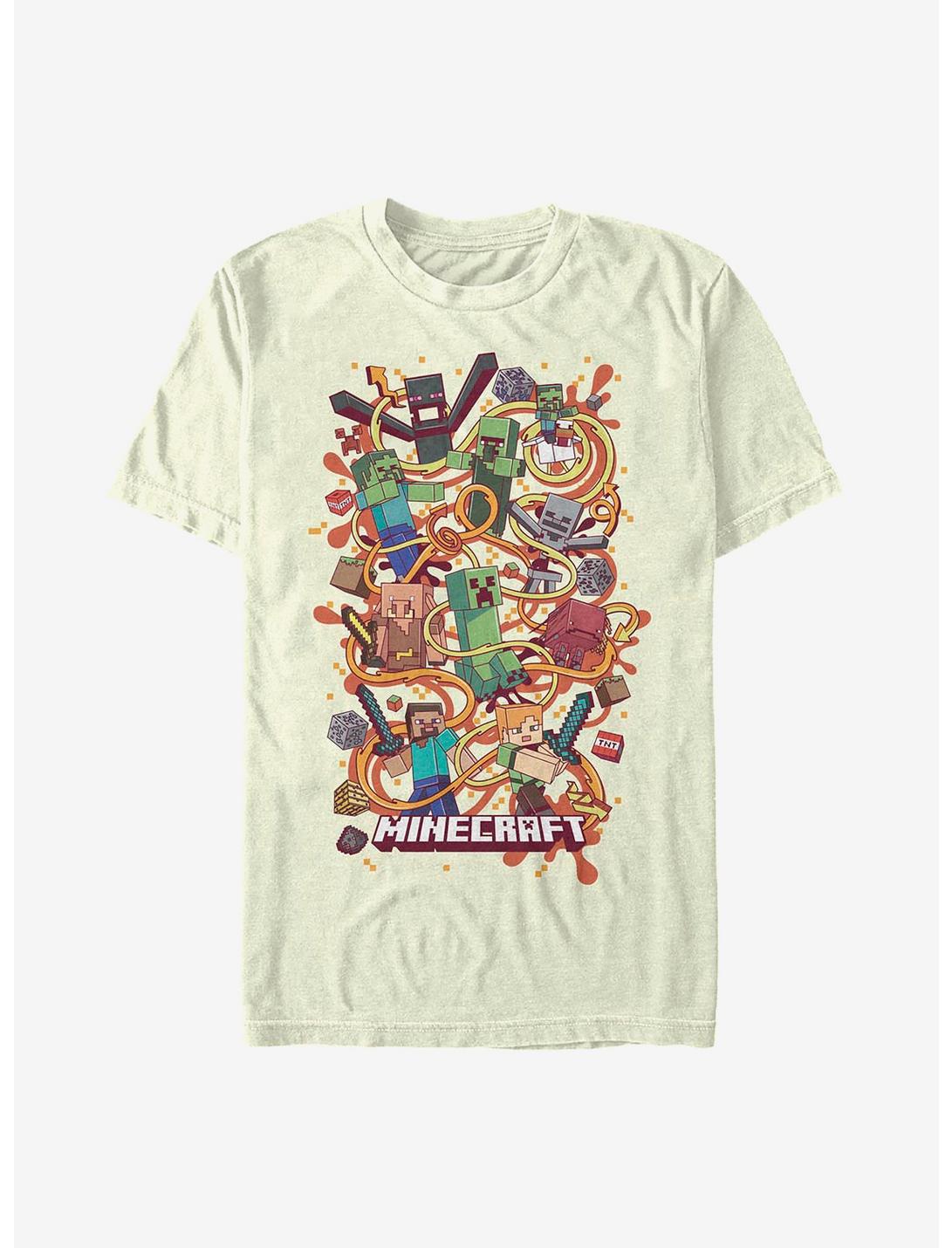 Minecraft Fun Arrow Composition Featuring Chicken Jockey T-Shirt