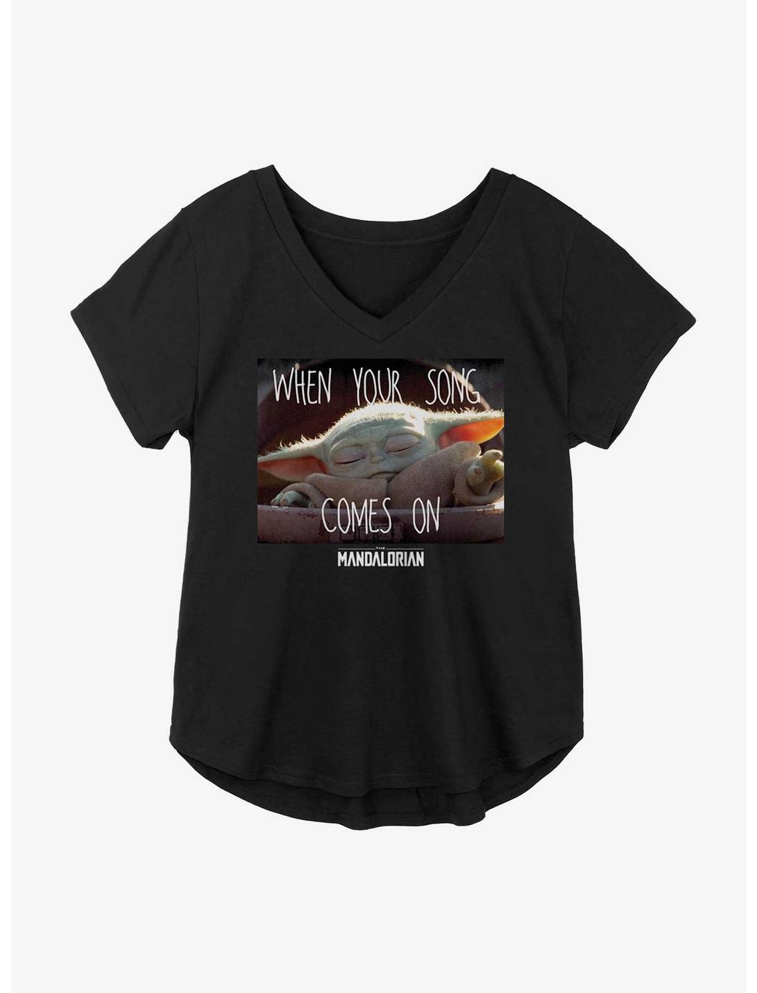 Star Wars The Mandalorian When Your Song Comes On Meme Girls Plus Size T-Shirt