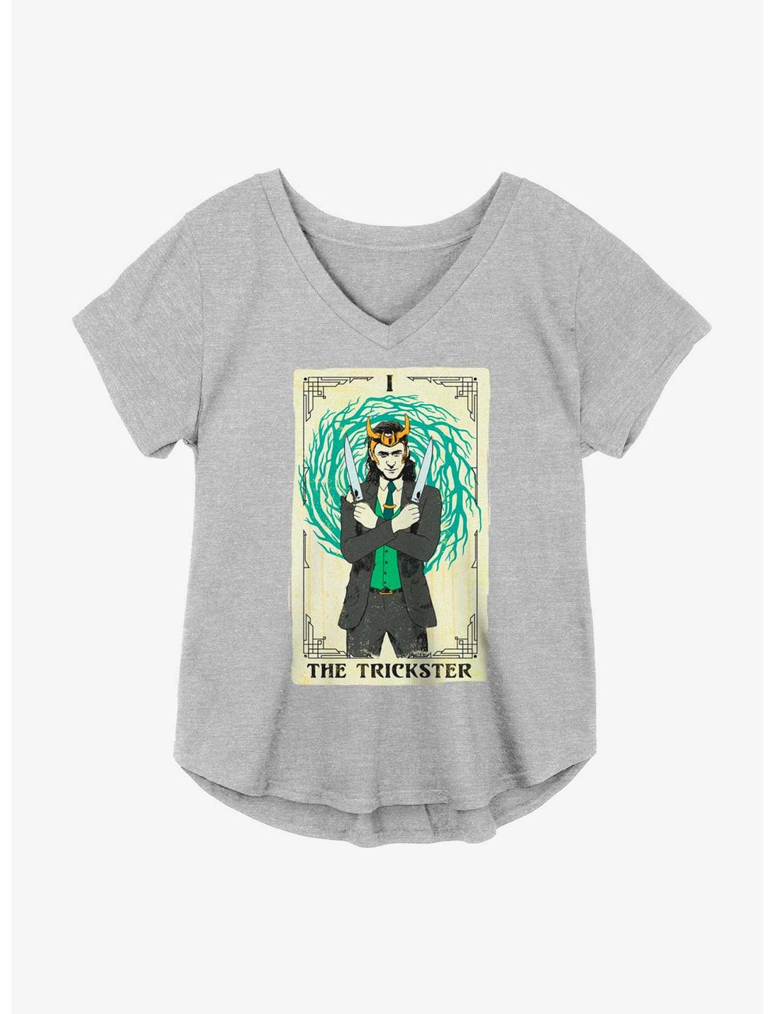 Marvel Loki The Trickster Tarot Variant Girls Plus Size T-Shirt