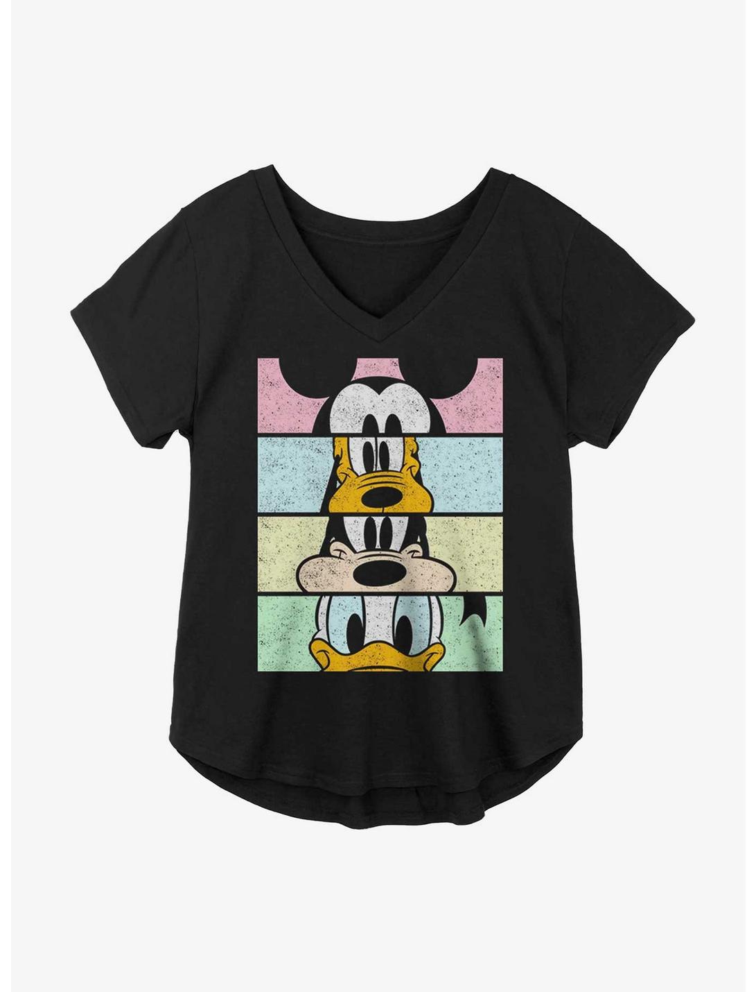 Disney Mickey Mouse Friends Stack Girls Plus Size T-Shirt