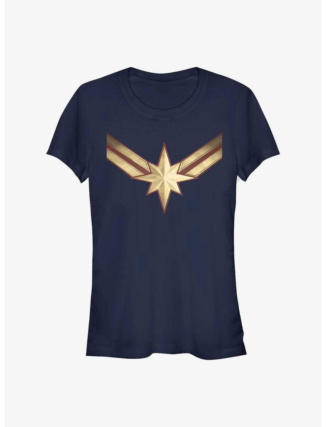 Captain Marvel Marvel Costume Symbol Girls T-Shirt