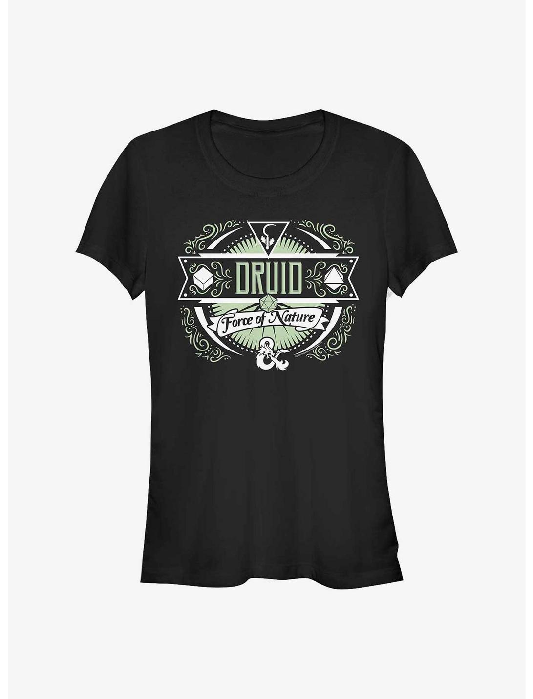 Dungeons And Dragons Druid Label Girls T-Shirt