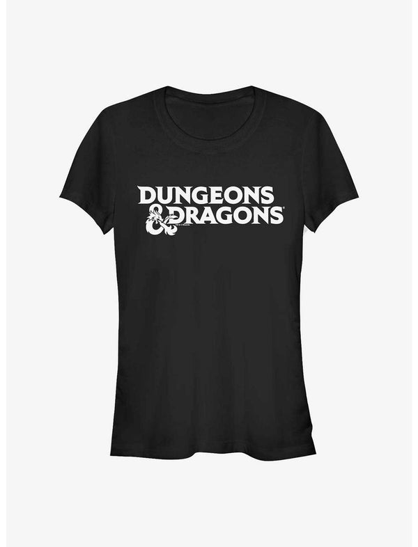Dungeons And Dragons Stacked Logo Girls T-Shirt