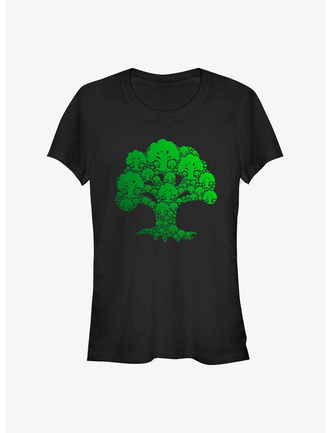 T-shirt pour Filles Magic The Gathering Symbole Icône Mana Vert