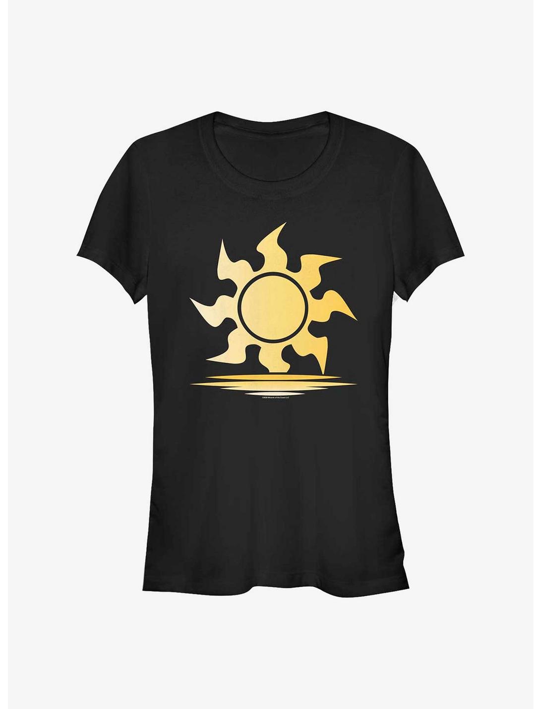 Magic The Gathering White Mana Symbol Girls T-Shirt