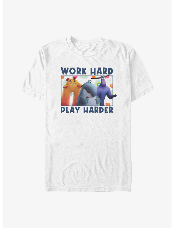 Pixar Monsters At Work Play Hard T-Shirt