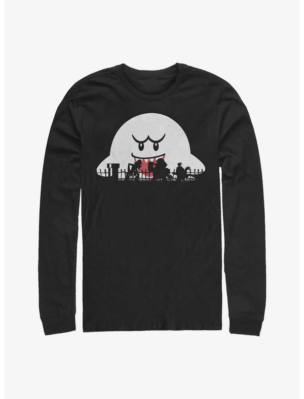 Nintendo Mario Halloween Silhouettes Long-Sleeve T-Shirt