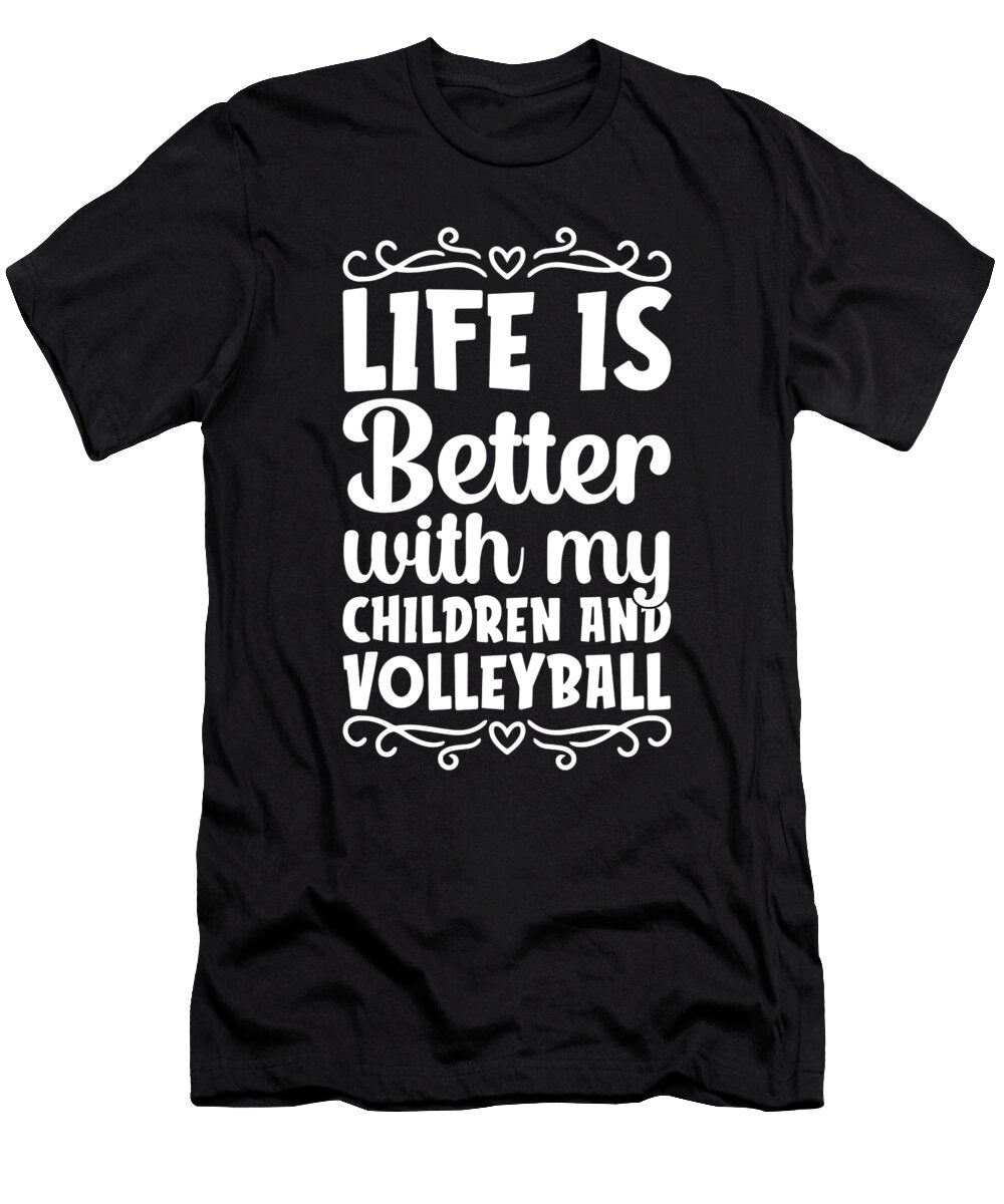 17 Volleyball Beach Vball Volleyball Mom Crazy Squirrel T-Shirt