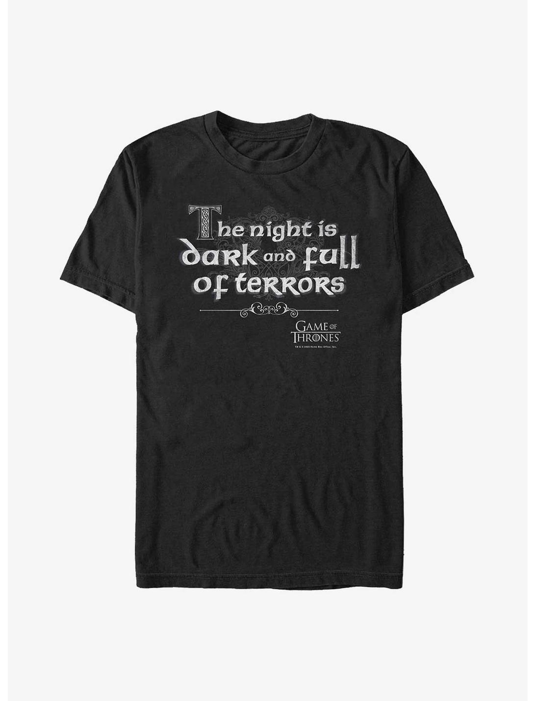 Game Of Thrones Night Full Of Terrors T-Shirt