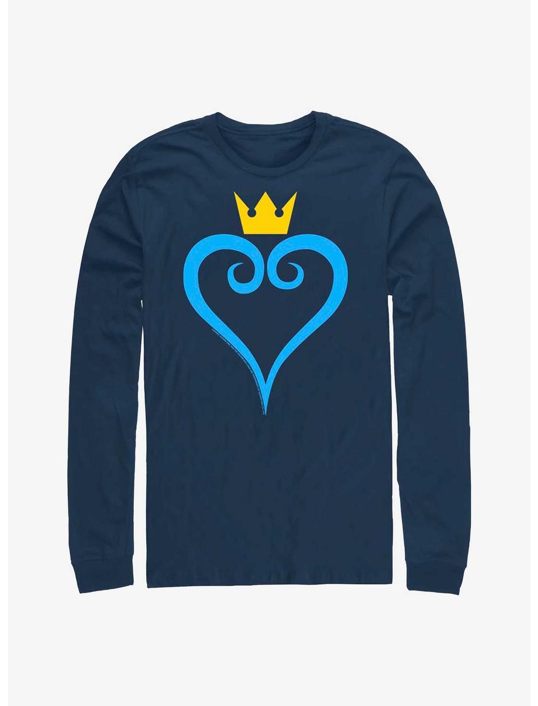 Disney Kingdom Hearts Heart And Crown Long-Sleeve T-Shirt