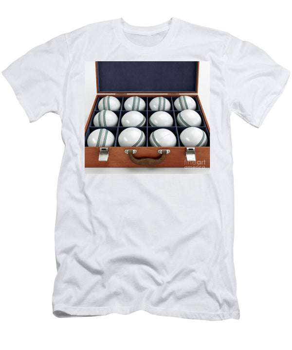 18 Cricket Balls in Display Box Allan Swart T-Shirt