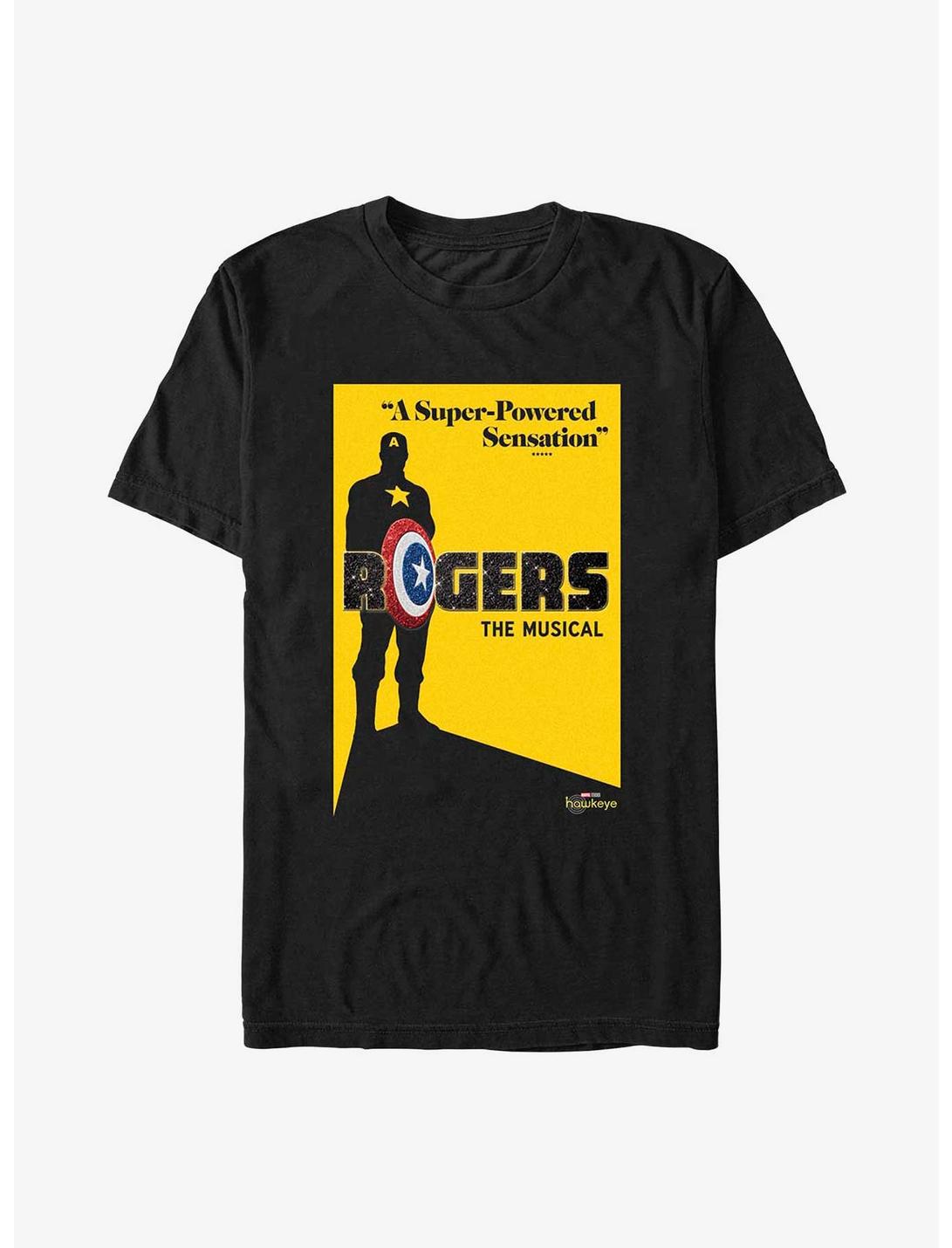 Marvel Hawkeye Rogers Musical Poster Heavyweight T-Shirt