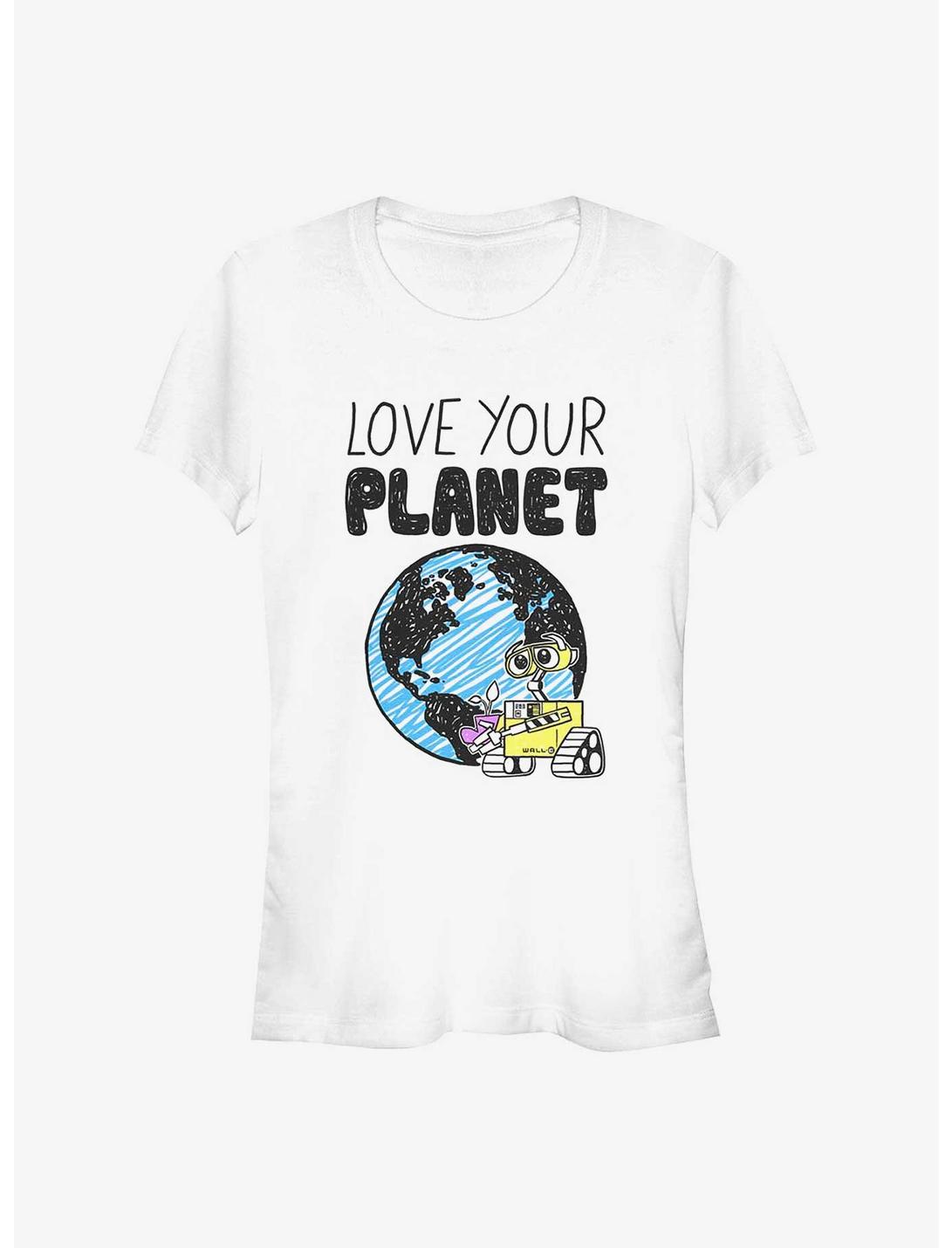 T-shirt Fille Disney Pixar Wall-E Earth Day Aime Ta Planète