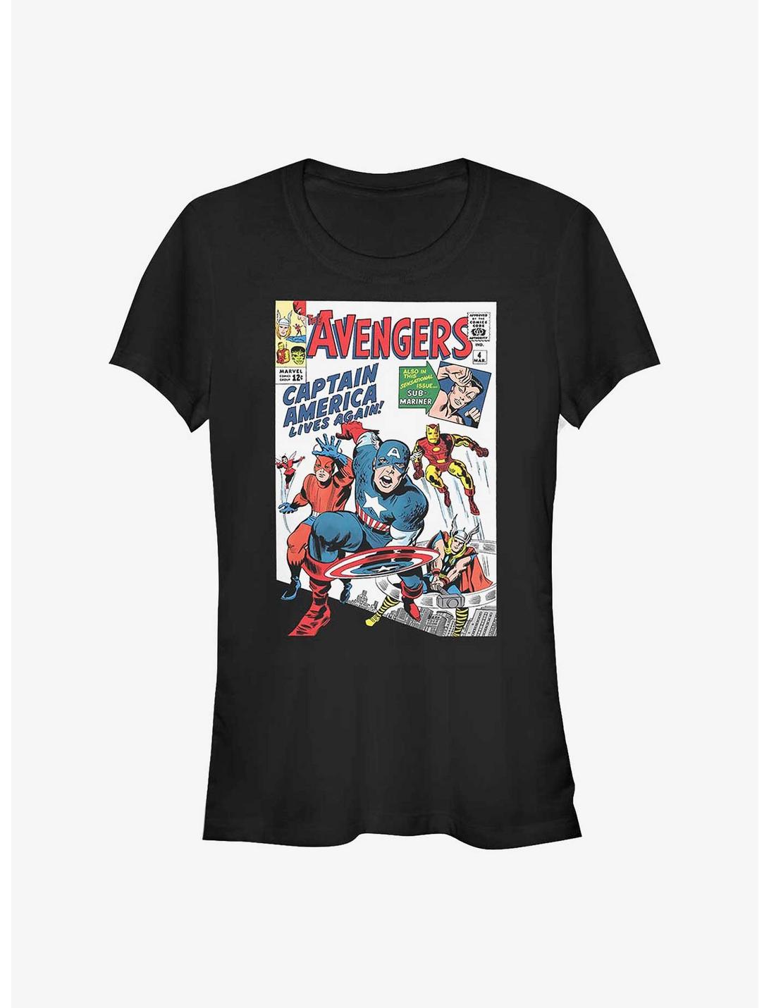 Marvel Avengers Comic Cover Girls T-Shirt