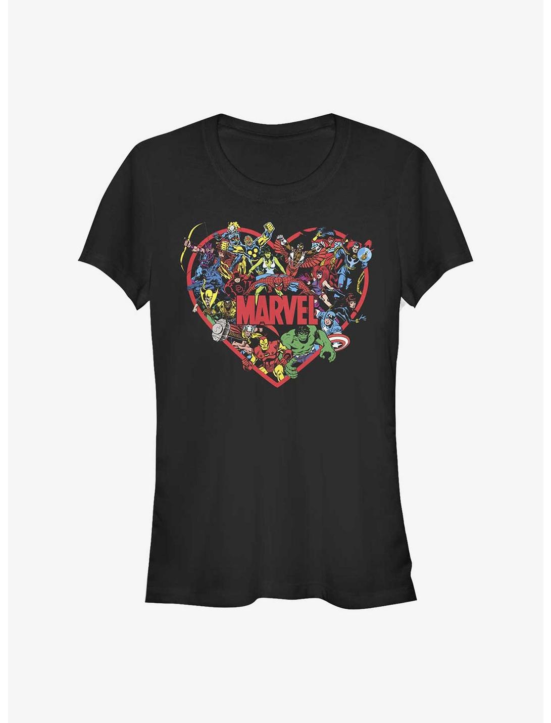 Marvel Avengers Hero Heart Girls T-Shirt