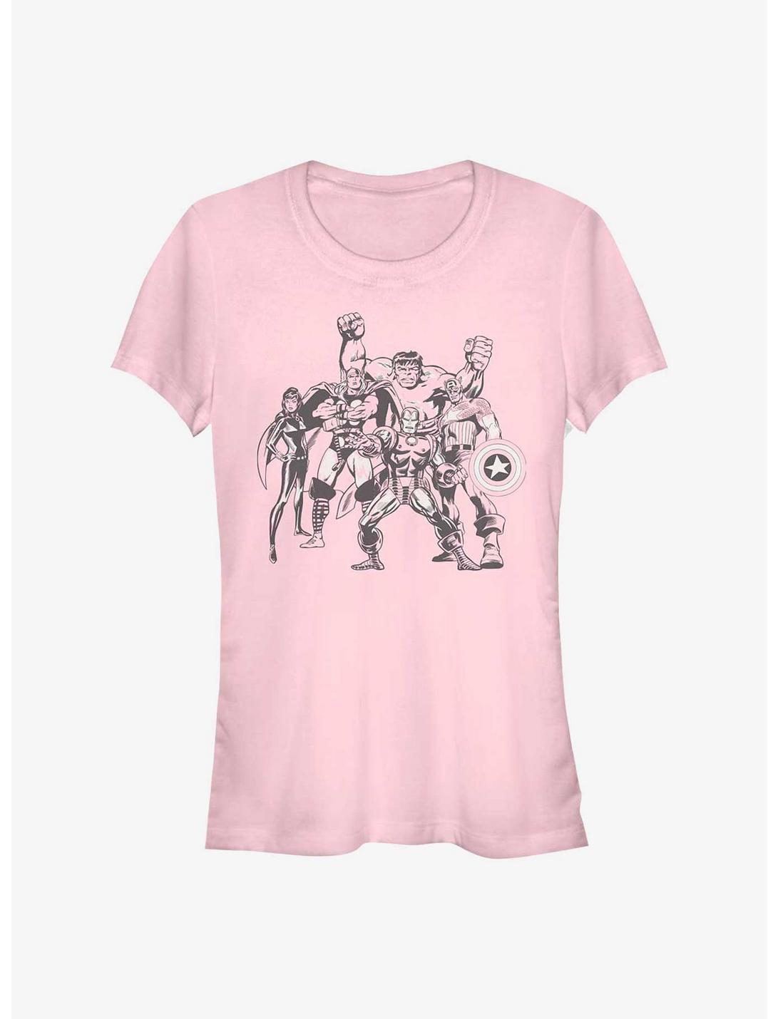 Marvel Avengers Retro Group Girls T-Shirt
