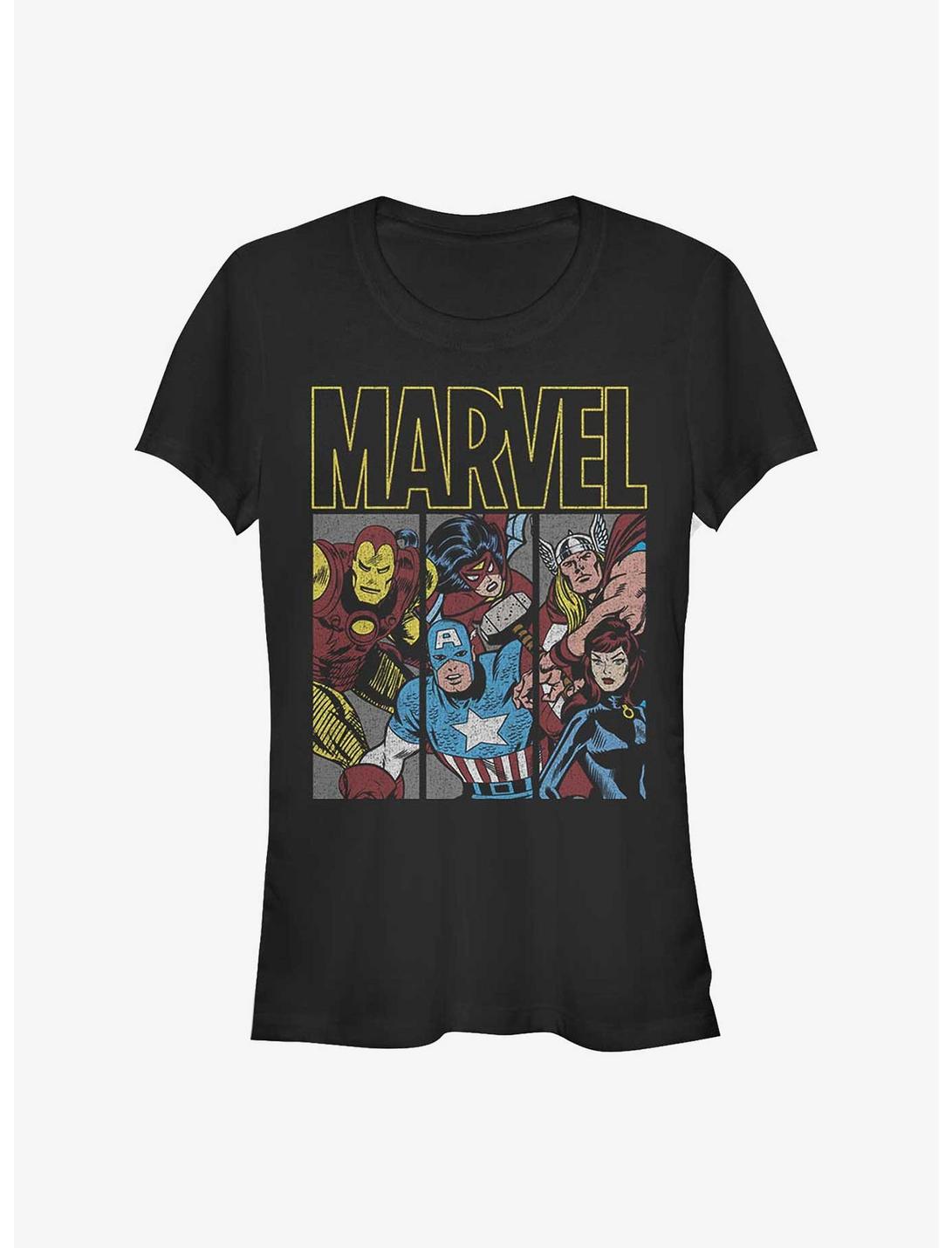 T-shirt Filles Super-Héros Vintage Marvel Avengers