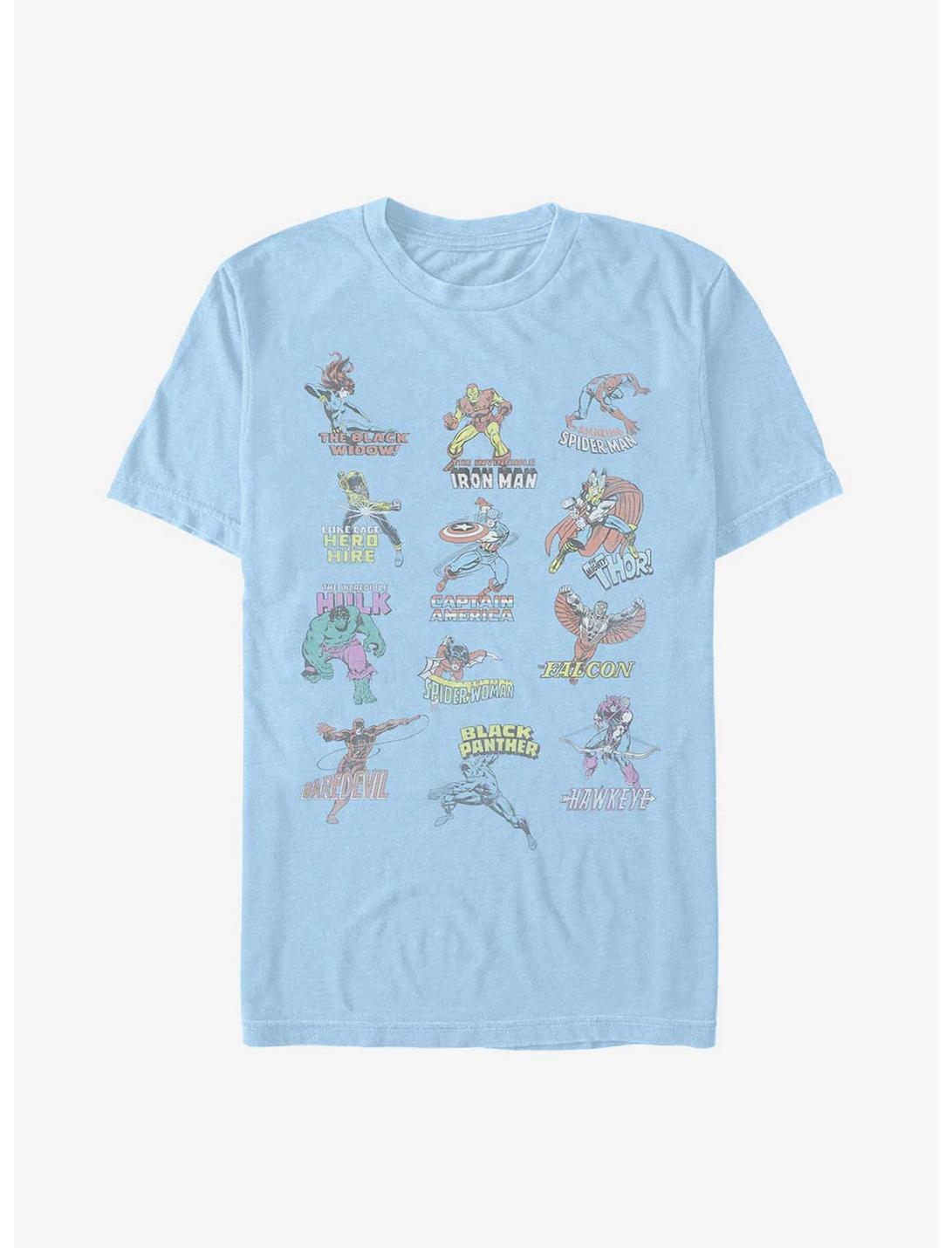 Marvel Avengers Character Chart T-Shirt