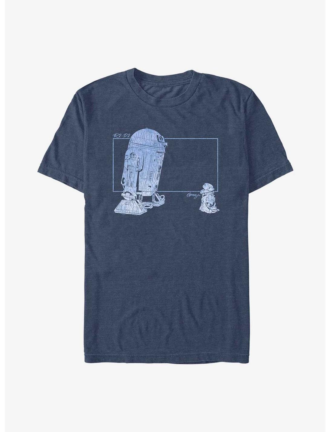 Star Wars The Mandalorian Grogu and R2-D2 T-Shirt